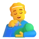 Man Feeding Baby Color