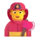 Man Firefighter Color