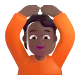 man gesturing OK: medium-dark skin tone Color