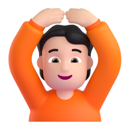 man gesturing OK: medium-light skin tone 3D