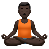 Man In Lotus Position Dark Skin Tone
