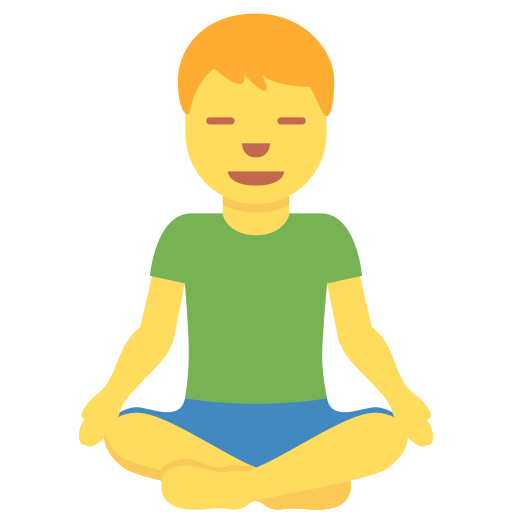 Man in Lotus Position Discord Emoji