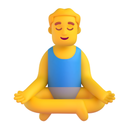 Man in Lotus Position 3D
