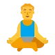 Man in Lotus Position Flat