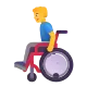 Man in Manual Wheelchair Color