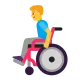 Man in Manual Wheelchair Flat