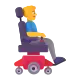 Man in Motorized Wheelchair Facing Right Color