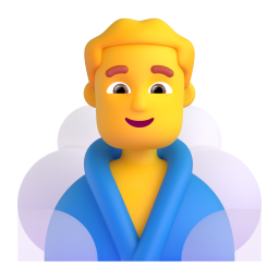 Man in Steamy Room 3D
