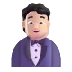 man in tuxedo: light skin tone Color