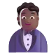 man in tuxedo: medium-dark skin tone Color