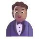 man in tuxedo: medium skin tone Color