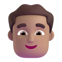 man judge: medium skin tone 3D