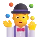 Man Juggling Color