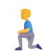 Man Kneeling Color