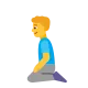 Man Kneeling Flat