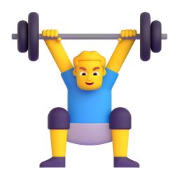 Man Lifting Weights 3D