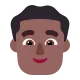 man mechanic: medium-dark skin tone Flat