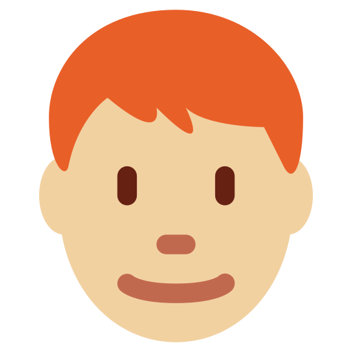 Man Medium Light Skin Tone Red Hair