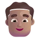 man pilot: medium skin tone Color