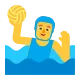 Man Playing Water Polo Flat