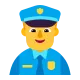 Man Police Officer Flat