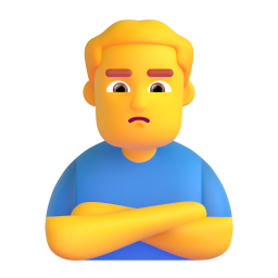 Man Pouting 3D