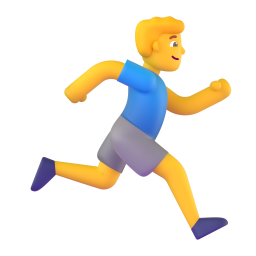 Man Running Facing Right 3D