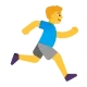 Man Running Facing Right Flat