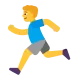 Man Running Flat