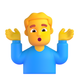 Man Shrugging 3D