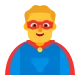 Man Superhero Flat