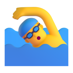 Man Swimming 3D
