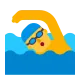 Man Swimming Flat