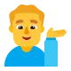 Man Tipping Hand Flat