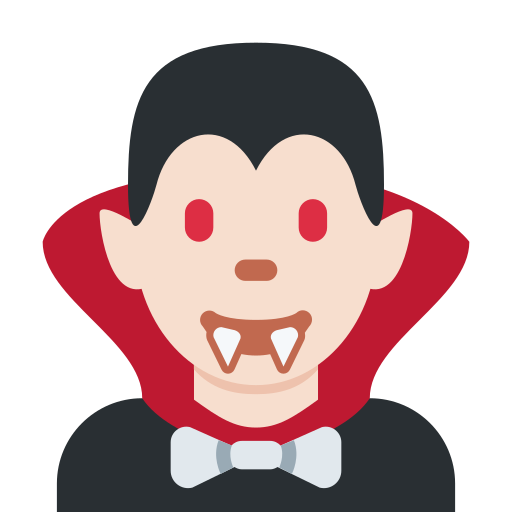 Man Vampire Light Skin Tone