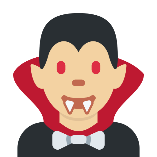 Man Vampire Medium Light Skin Tone