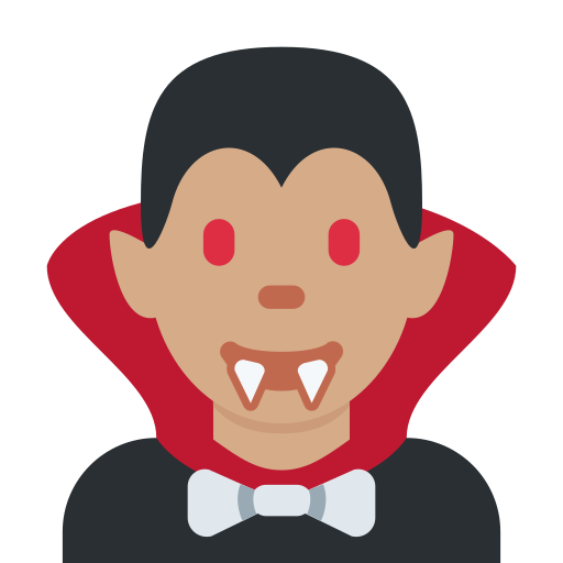 Man Vampire Medium Skin Tone