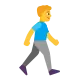 Man Walking Facing Right Flat