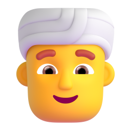 Man Wearing Turban 3D