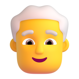 Man: White Hair 3D