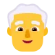 Man: White Hair Flat