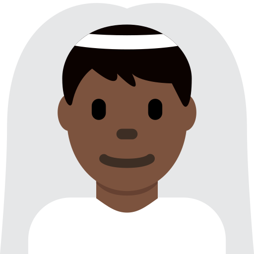 Man With Veil Dark Skin Tone