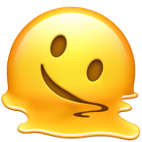 Melting Face Apple Emoji