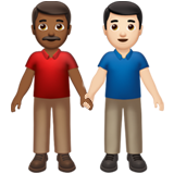Men Holding Hands Medium Dark Skin Tone Light Skin Tone