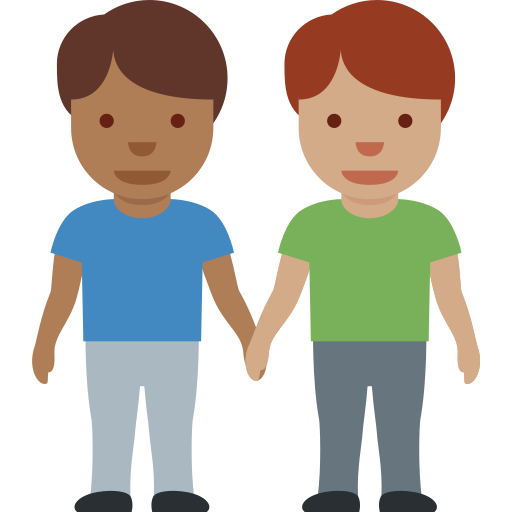 Men Holding Hands Medium Dark Skin Tone Medium Skin Tone