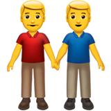 Two Men Holding Hands Apple Emoji