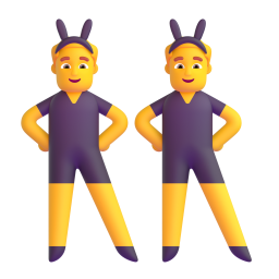 Men with Bunny Ears 3D