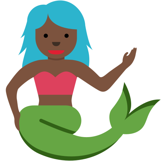 Mermaid Dark Skin Tone