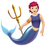 Merperson Light Skin Tone Apple Emoji