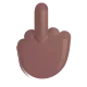 middle finger: medium-dark skin tone Color